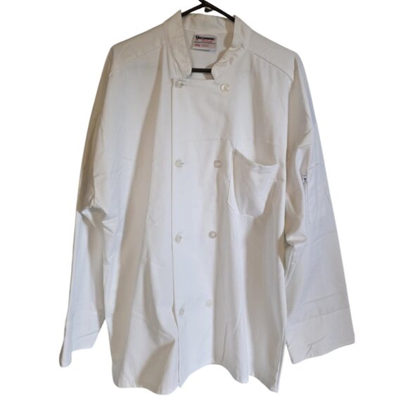 EUC Uncommon Threads Heavy Duty Chef's Coat - Picture 1 of 5